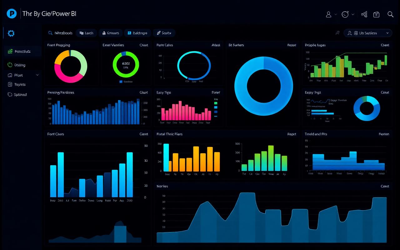 Dashboard Power BI com visualizações de dados